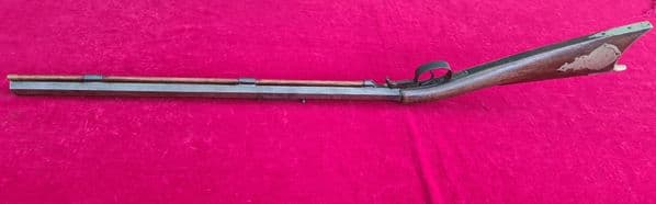 A rare American under-hammer percussion KENTUCKY long-rifle with patch-box.  Circa 1840. Ref 3917.
